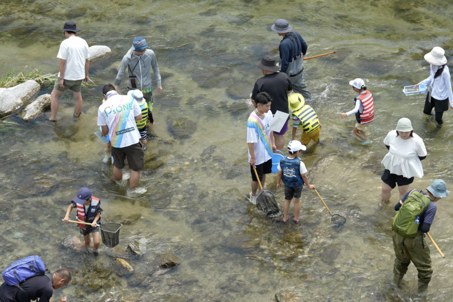 川の生き物観察会